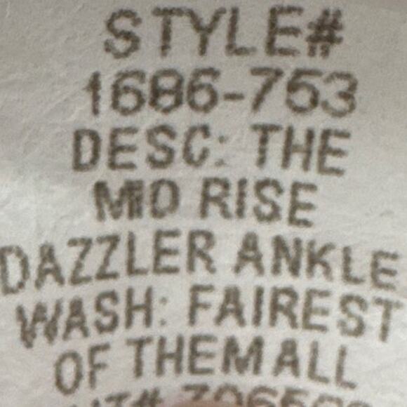 Mother Denim The Mid Rise Dazzler Ankle Fairest Of Them All Plus Size 32 NWT - Picture 13 of 14